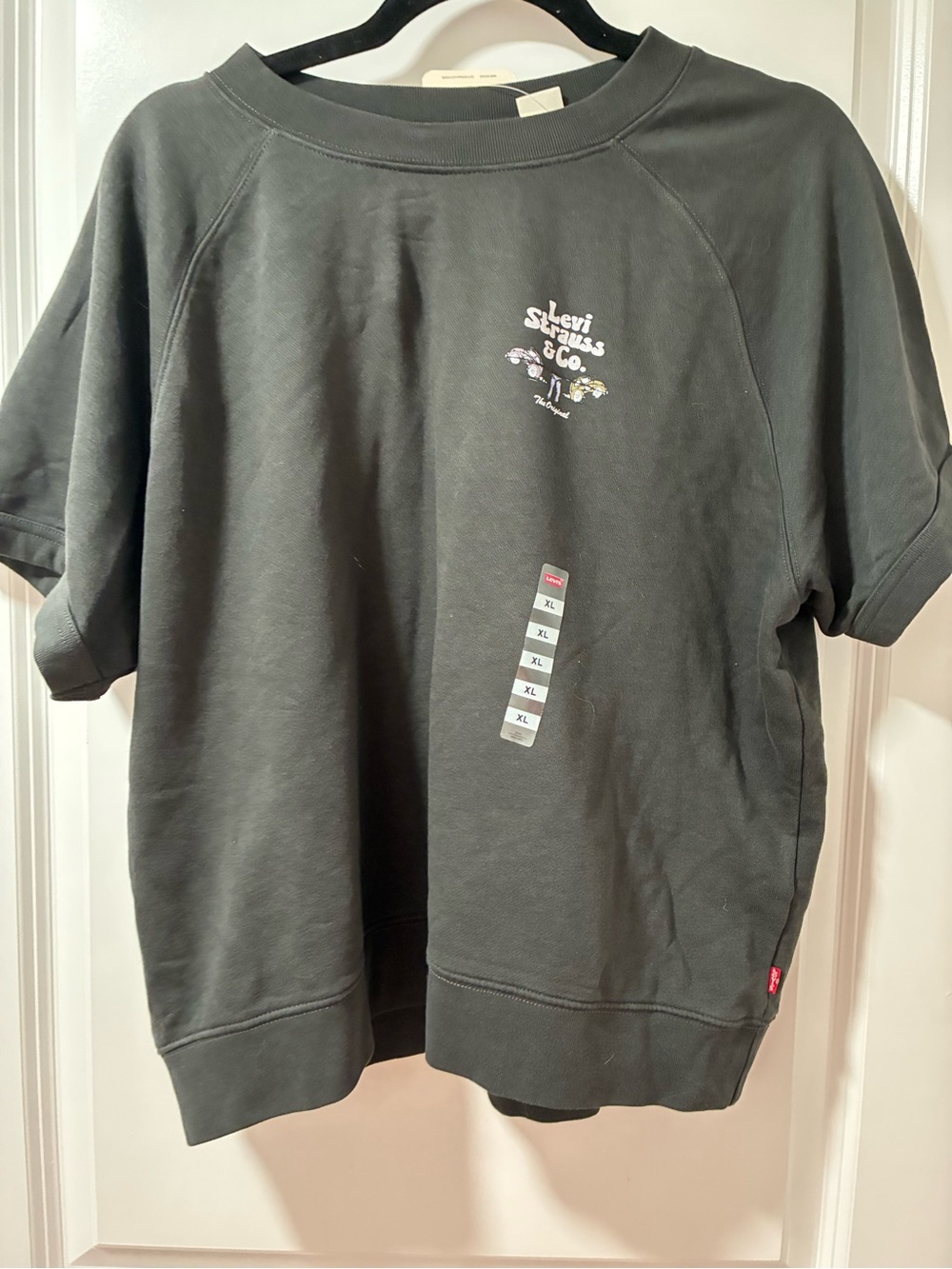 Levi's Short Sleeve Crewneck Sweatshirt - Dark Charcoal